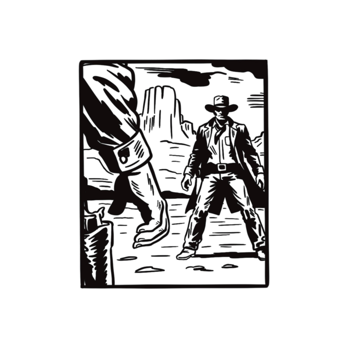 LAST STAND tattoo flash design