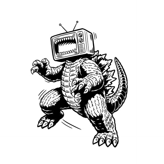 PRIME TIME MONSTER flash tattoo design